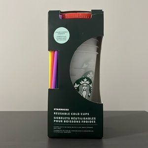 NIB Starbucks Confetti Color Changing Cold Cups